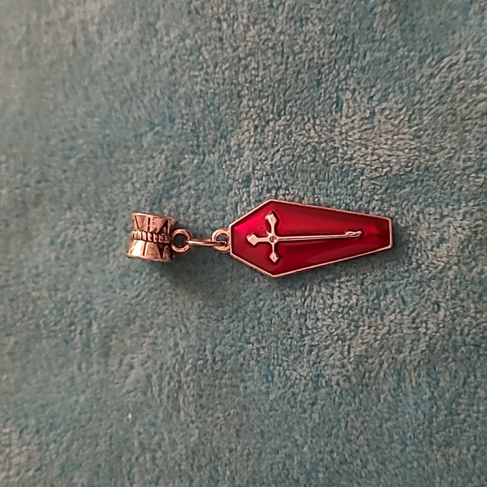 Coffin Cross Charm